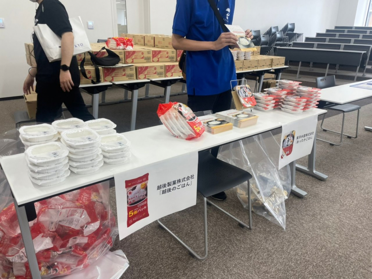 帝京大学のオープンキャンパスで学内キャンペーン