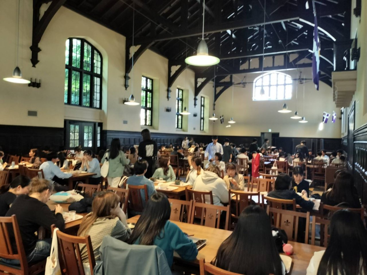 立教大学の第一食堂