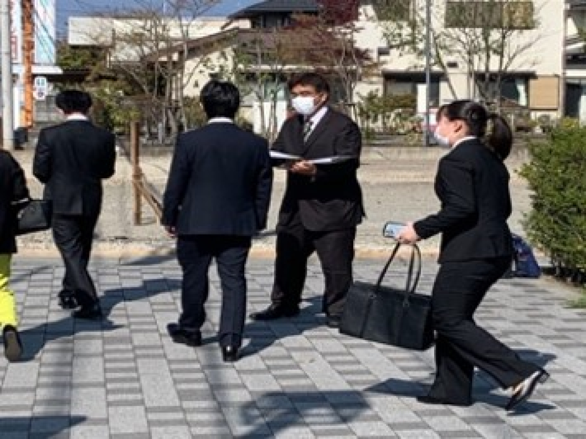 山梨学院大学での入学式サンプリング