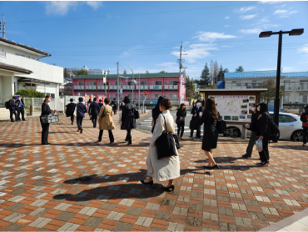 福島大学での入学式サンプリング