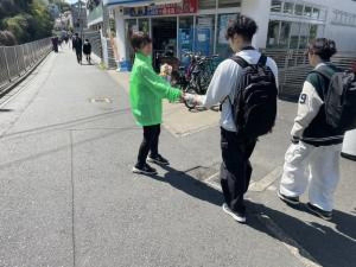 明治大学生田キャンパスの学生へのサンプリング