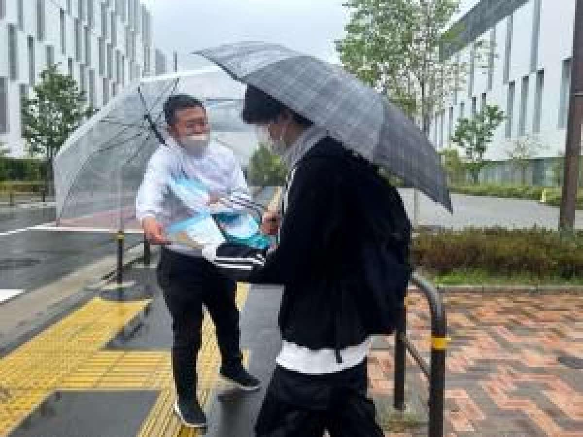 東洋大学赤羽台キャンパスでのサンプリング