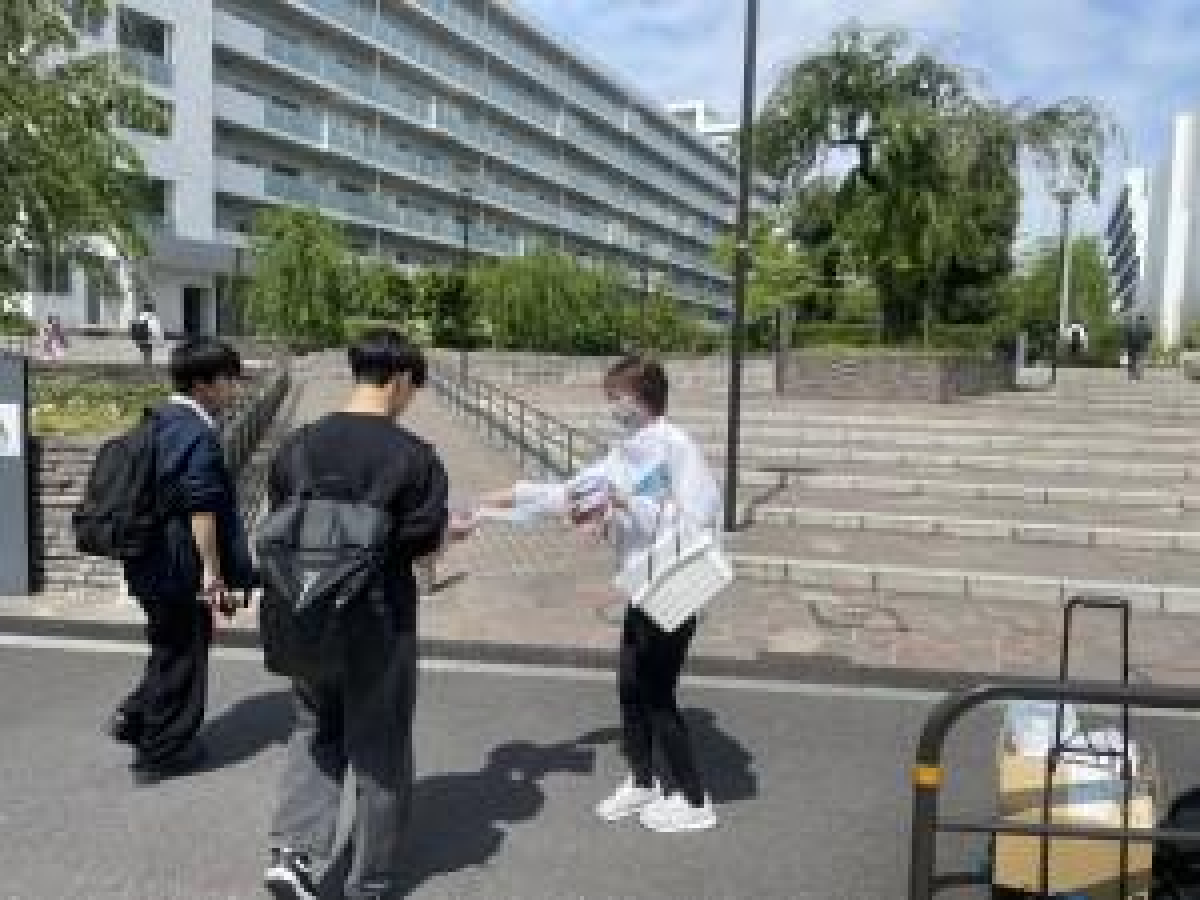 東洋大学赤羽台キャンパスでのサンプリング