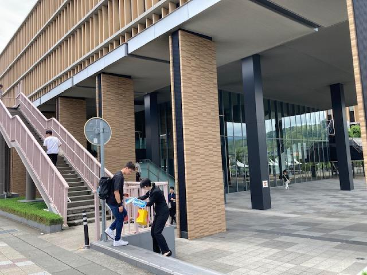 常陽大学静岡草薙キャンパスでのサンプリング