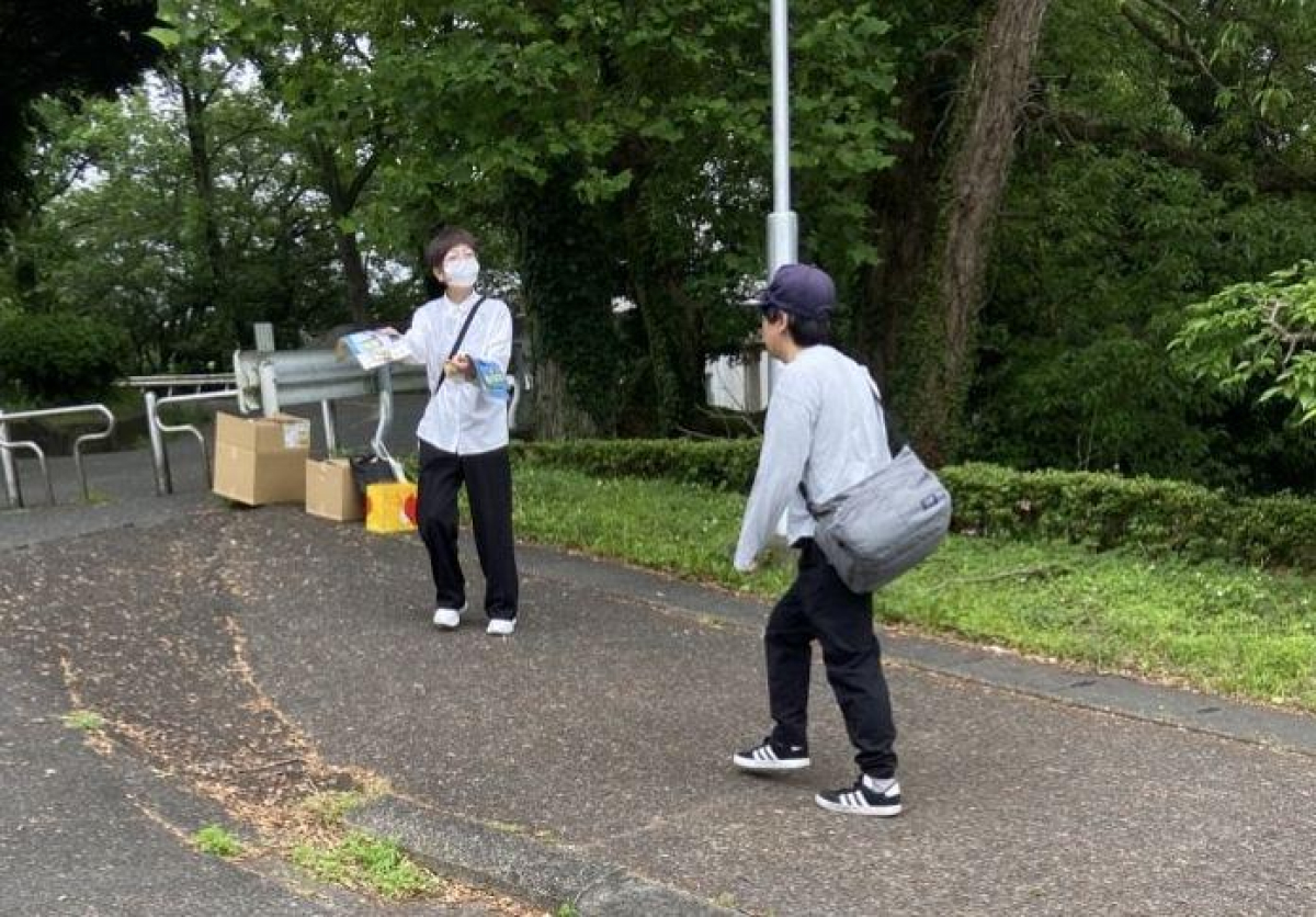 静岡大学静岡キャンパスでのサンプリング
