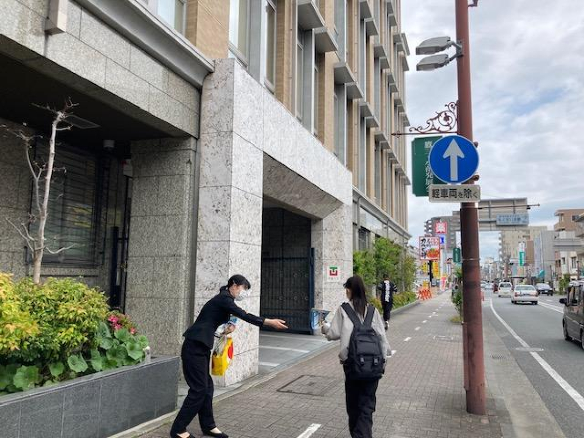 常陽大学静岡水落ャンパスでのサンプリング