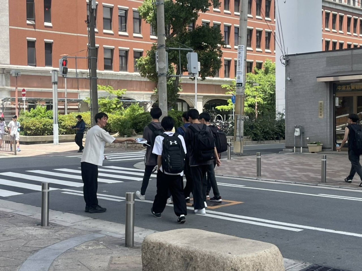 大阪工業大学大宮キャンパスでのサンプリング