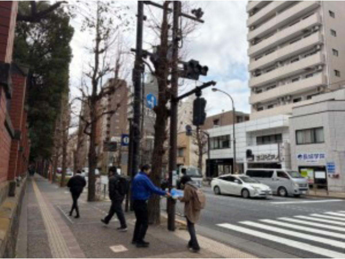 東京大学本郷キャンパスでのサンプリング