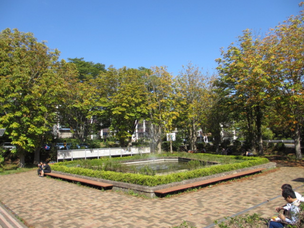宮城教育大学の中庭噴水