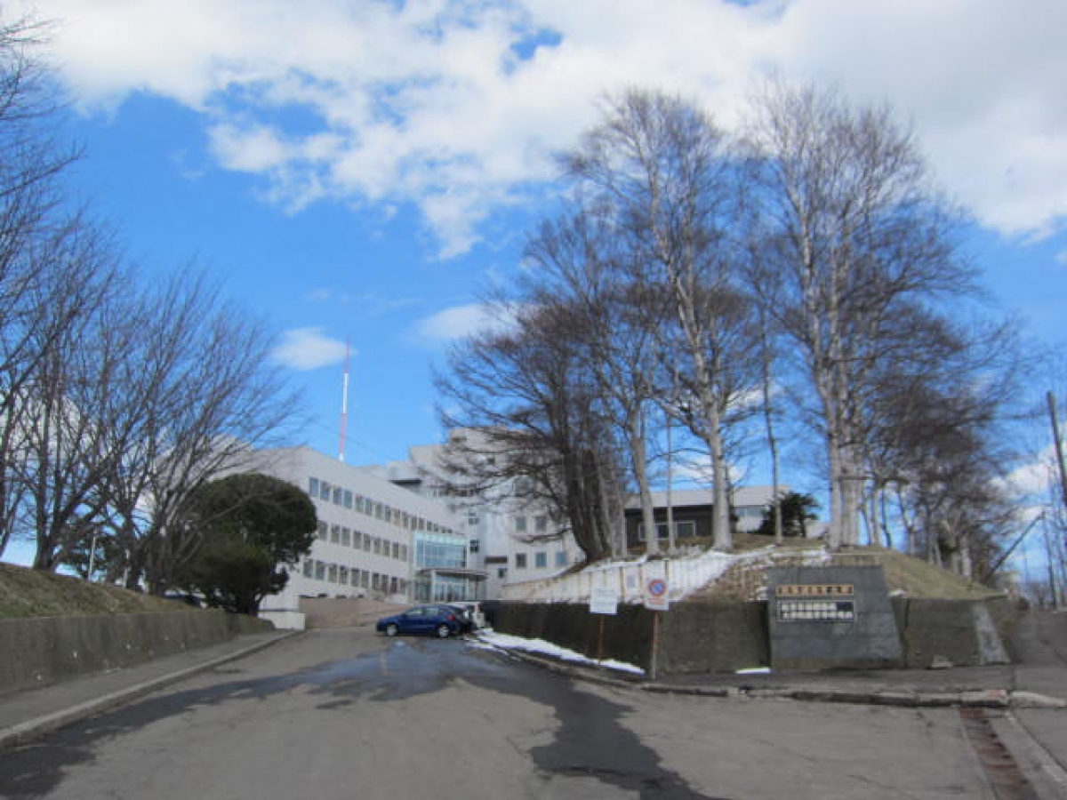北海道教育大学釧路校の正門　正門前サンプリング