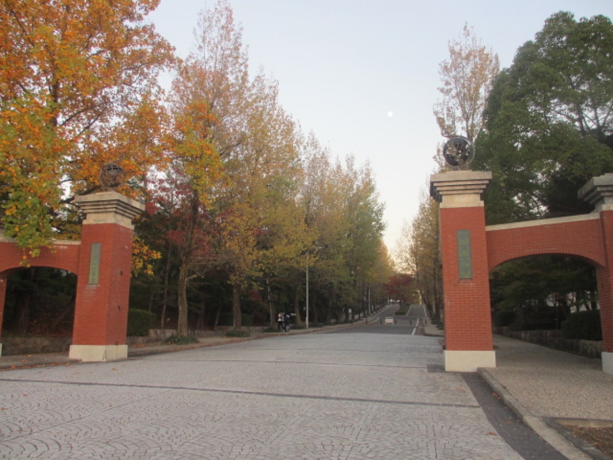 中京大学豊田キャンパスで広告