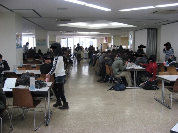 神戸大学 六甲台キャンパス 食堂内観